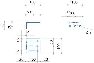 Assembly/Connection L-Profile 50/100/4 Assembly/Connection L-Profile 50/100/4